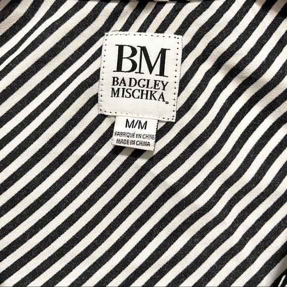 Badgley Mischka Striped Blouse - Picture 5 of 13